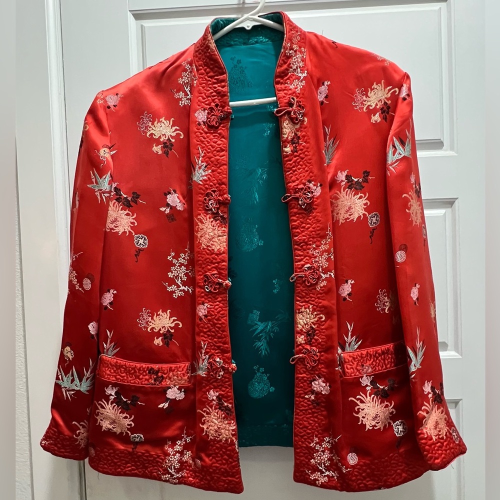 Vintage Reversible Satin Jacket